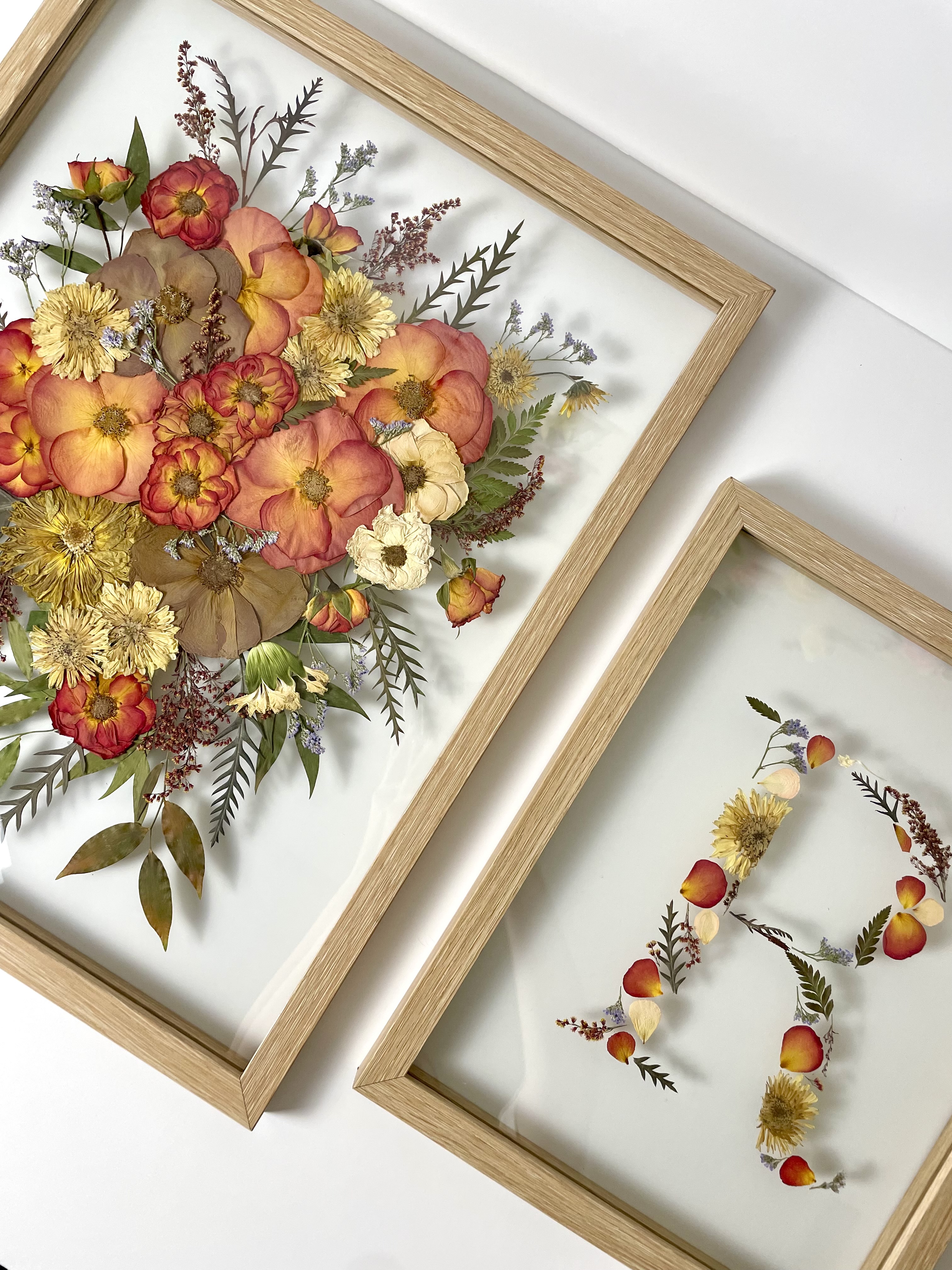Pressed flower frames